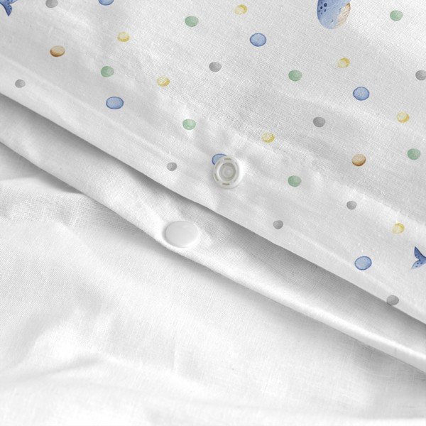 Biancheria da letto per culla in cotone 100x120 cm Baby whale - Happy Friday-image-3