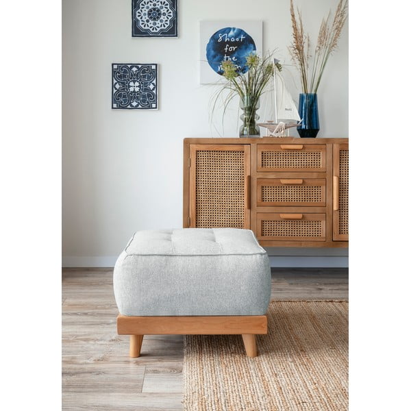 Poggiapiedi grigio chiaro Dazzling Daisy - Miuform-image-1