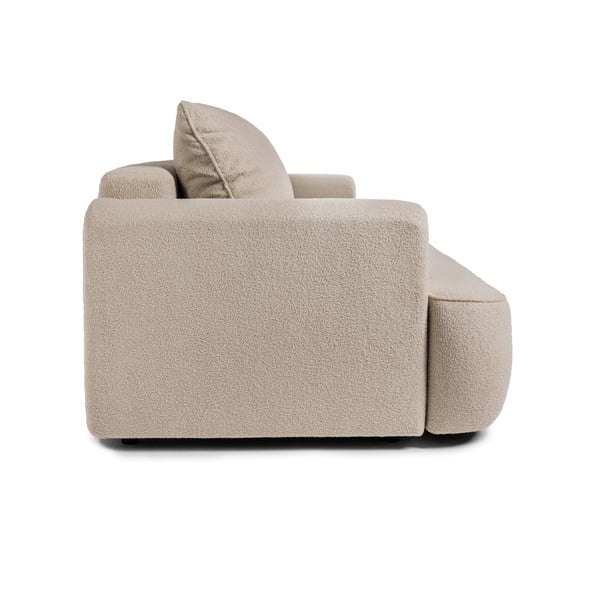 Divano beige allungabile con rivestimento in bouclé 247 cm Quinoa – Bonami Selection-image-3