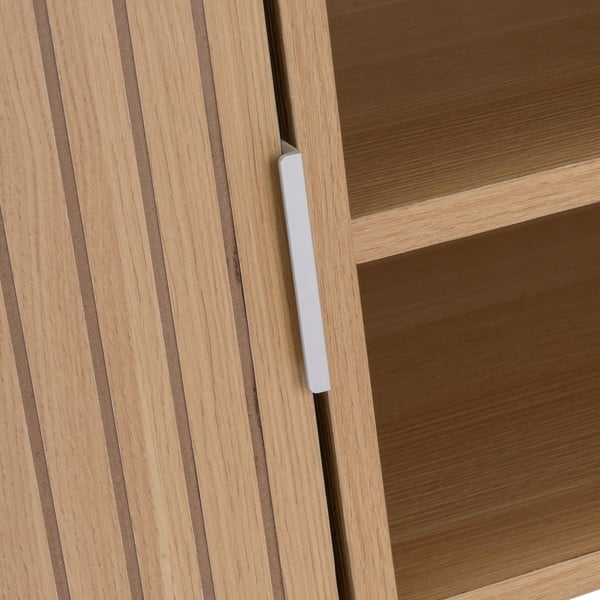 Mobile TV di colore naturale con effetto rovere 120x45x40 cm Mid-Lines – Casa Selección-image-4