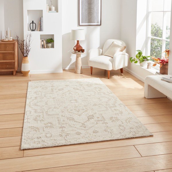 Tappeto color crema 200x290 cm Geneva – Think Rugs-image-1