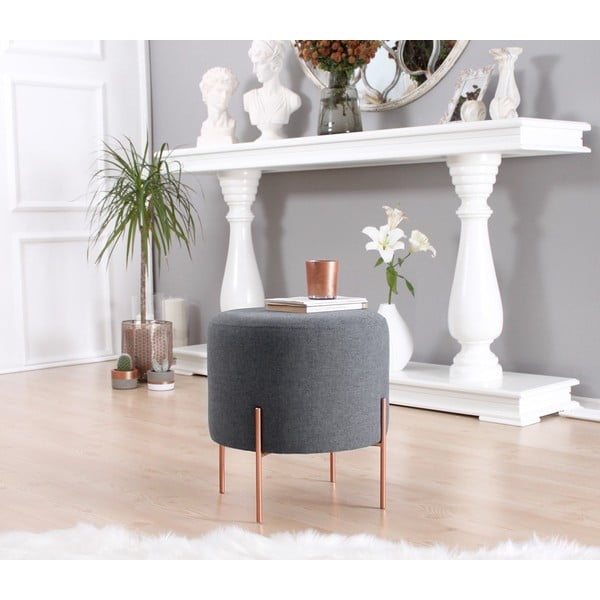 Sgabello grigio scuro Copper - Artie-image-4
