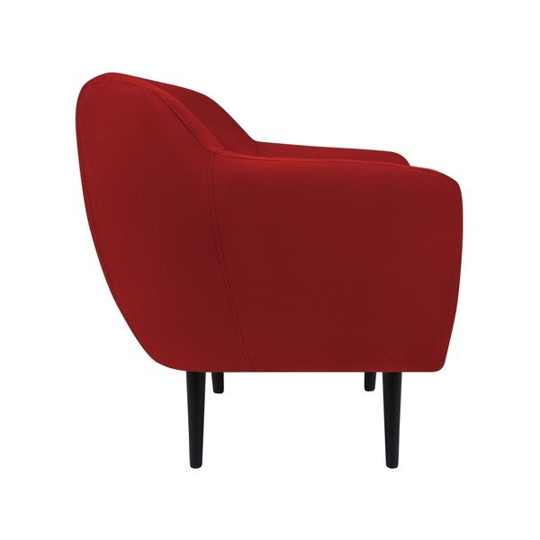 Poltrona in velluto rosso Toscane - Mazzini Sofas-image-3