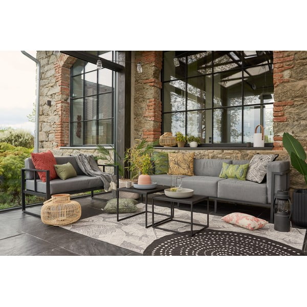 Divano da giardino a tre posti grigio grafite Bellisima - Bonami Selection-image-1