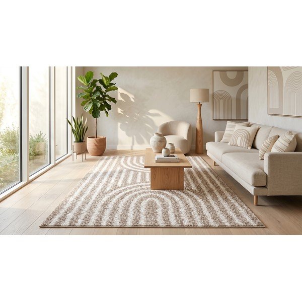 Tappeto beige 120x170 cm Axis - ESTE-image-4