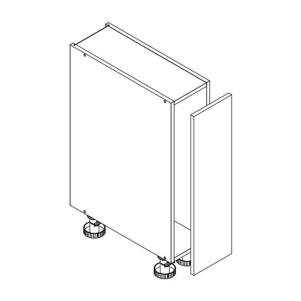 Mobile da cucina inferiore (larghezza 15 cm) Aden - STOLKAR-image-3
