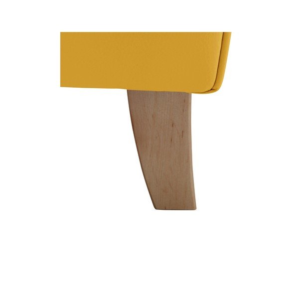 Poltrona in similpelle gialla Lorris Corn - Max Winzer-image-1
