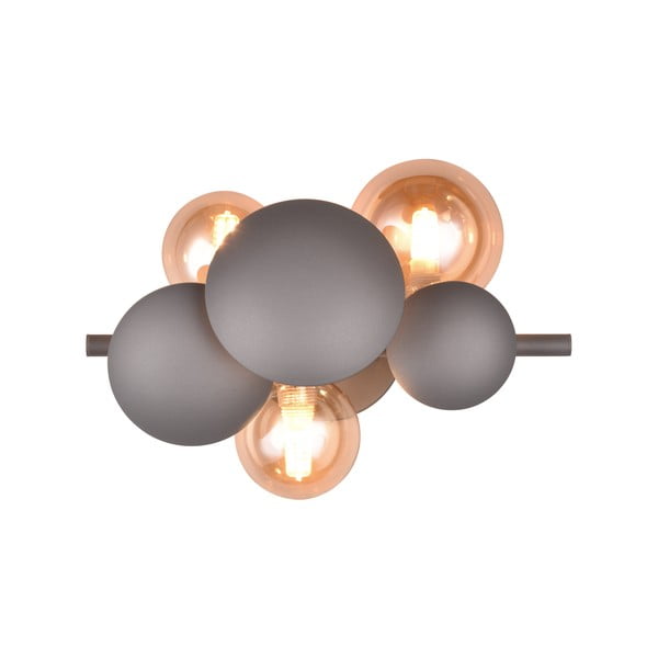 Lampada da parete in colore grigio-oro Bubble - Trio Select-image-3