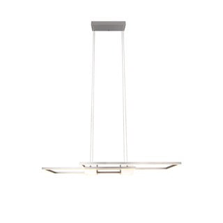 Lampadario a LED dimmerabile con telecomando in argento Albany - Trio