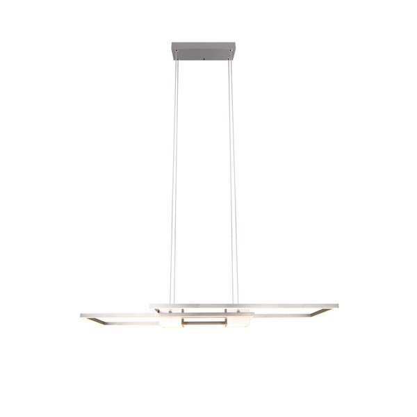 Lampadario a LED dimmerabile con telecomando in argento Albany - Trio-image-1