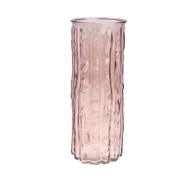 Vaso marrone in vetro (altezza totale 25 cm) – Dakls