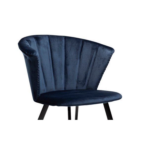 Tmavě modré křeslo DAN–FORM Denmark Merge Velvet-image-3