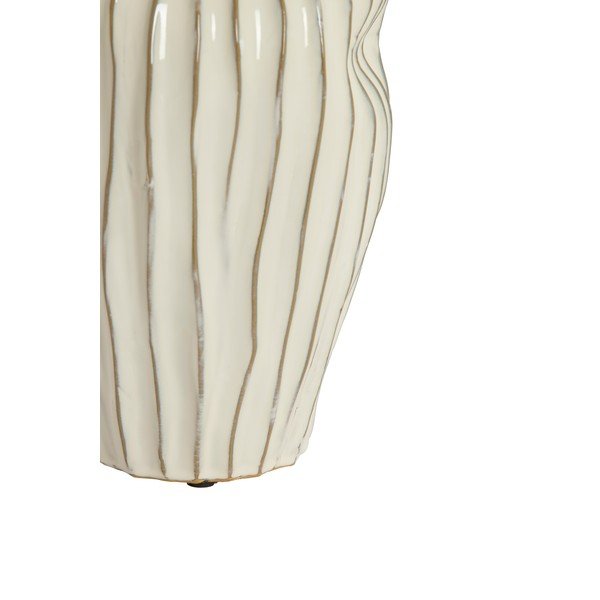 Vaso color crema in ceramica (altezza totale 30 cm) Vechhia – Light & Living-image-2