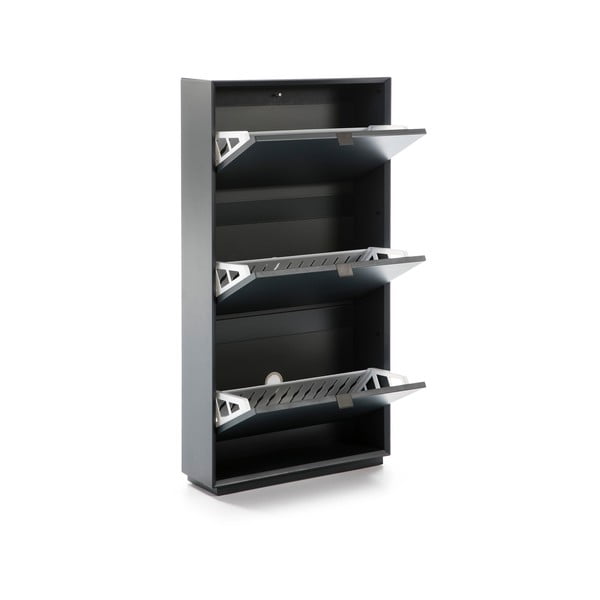 Scarpiera blu petrolio con 3 cassetti Luka - Marckeric-image-3