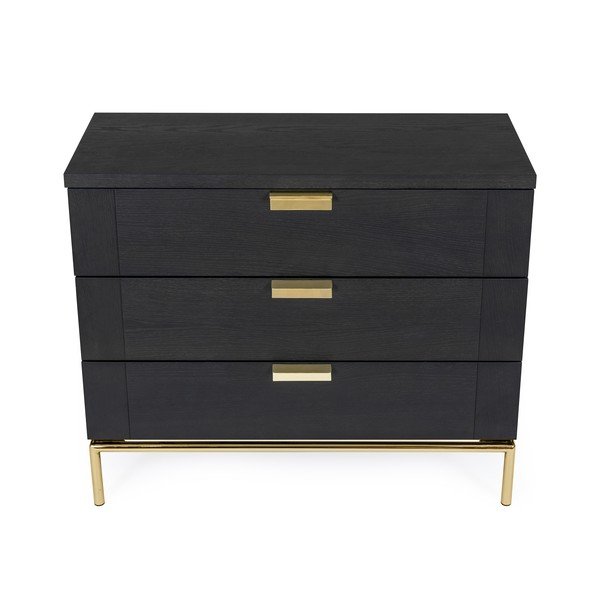 Credenza nera , 75 x 91 cm Pimlico - Woodman-image-2