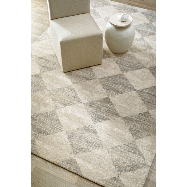 Tappeto grigio/beige in lana 200x300 cm Agnus – Agnella-image-1