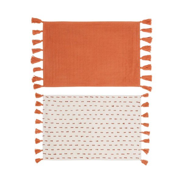 Tovaglietta di stoffa 2 pezzi 30x45 cm Earth Notes - Sema