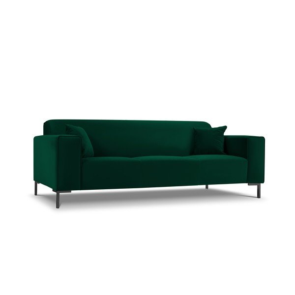 Zelená sametová pohovka Cosmopolitan Design Siena-image-3