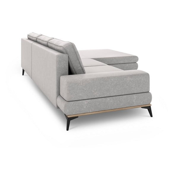Divano letto angolare grigio chiaro, angolo destro Planet - Windsor & Co Sofas-image-4