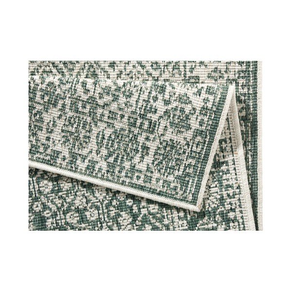 Runner da esterno bifacciale a fantasia grigio-verde bougari Curacao, 80 x 350 cm - Bougari-image-4