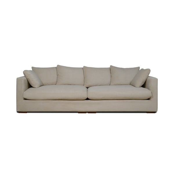 Divano in velluto a coste beige 266 cm Comfy - Scandic