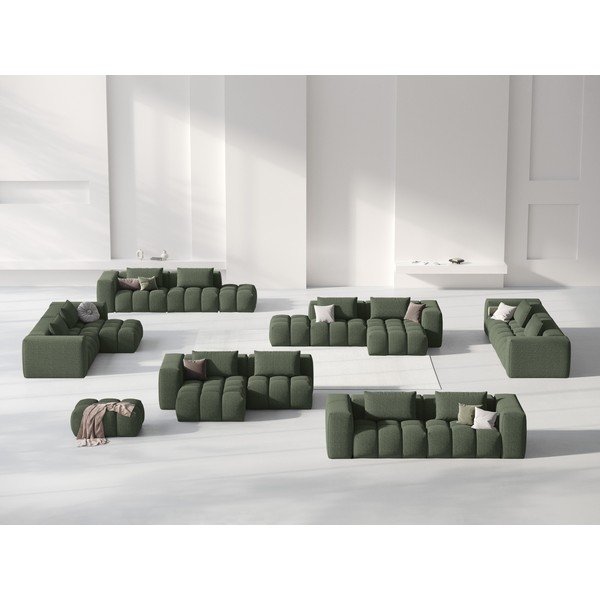 Divano angolare verde scuro (con penisola a sinistra/con chaise lounge) Verona – Cosmopolitan Design-image-1