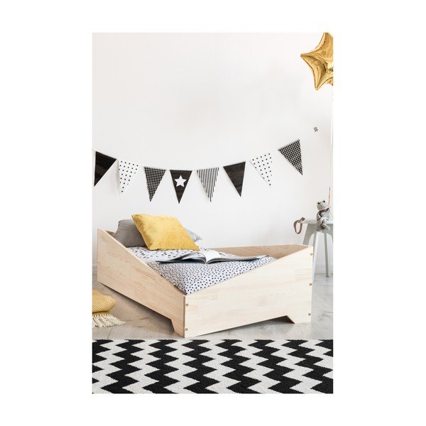 Letto per bambini in legno di pino BOX 7, 80 x 200 cm - Adeko-image-1
