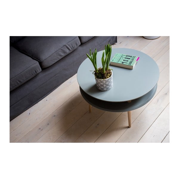 Tavolino grigio scuro UFO, Ø 70 cm Ufo - Ragaba-image-1