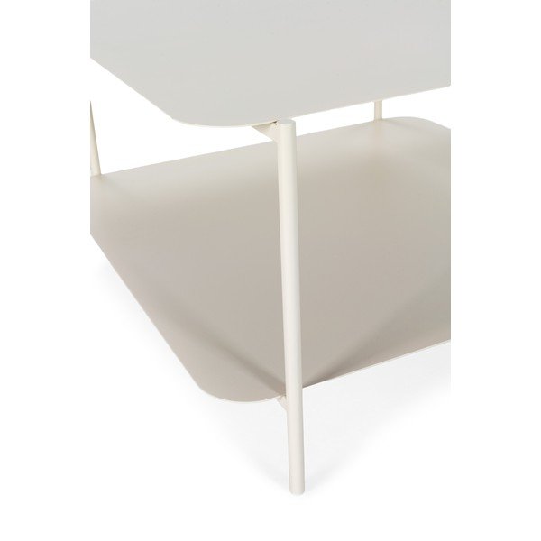 Tavolino da salotto color crema in metallo 70x73 cm Beatrix – MOME-image-3