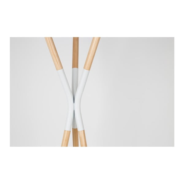 Appendiabiti in legno di pino con dettagli bianchi Pinnacle - Zuiver-image-1