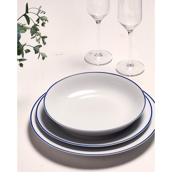 Piatto da dolce bianco in porcellana ø 20 cm Basic White – BonBistro-image-3