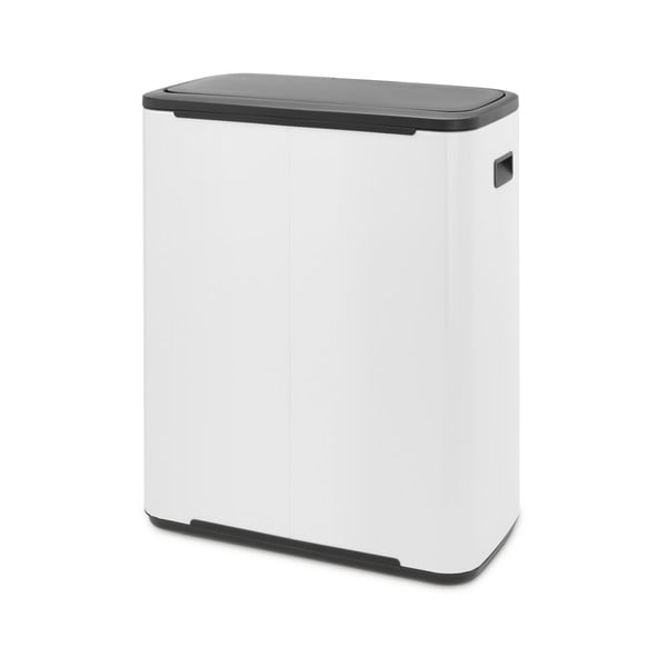 Bidone in acciaio bianco touch per raccolta differenziata 60 l Bo Touch Bin - Brabantia-image-3