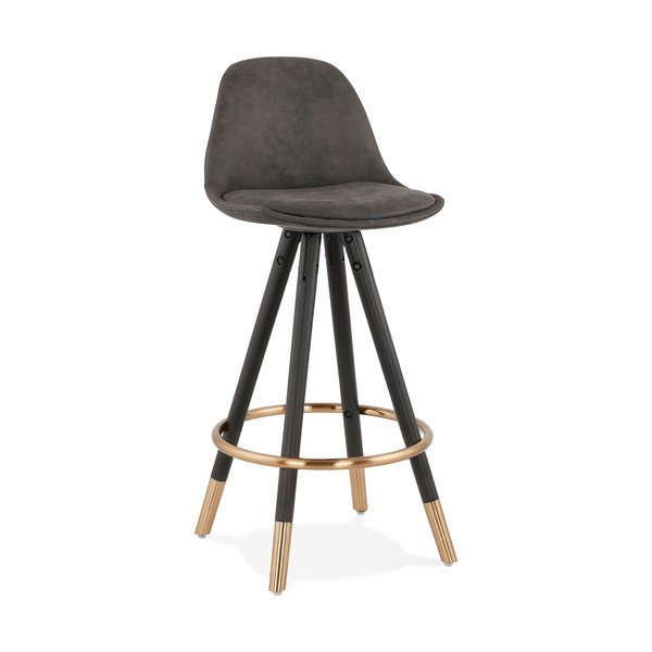 Sedia mini bar, grigia, altezza seduta 65 cm Bruce - Kokoon