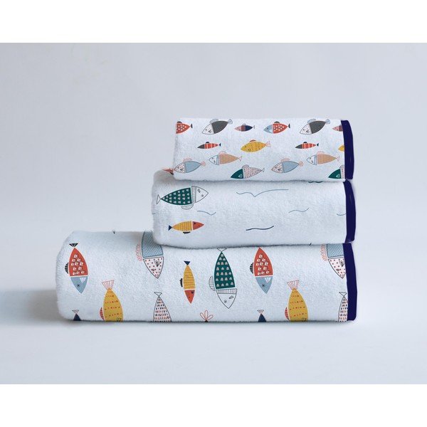 Set di 3 asciugamani Fishes - Madre Selva