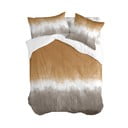 Copripiumino in cotone bianco e marrone per letto singolo 140x200 cm Tie dye - Blanc