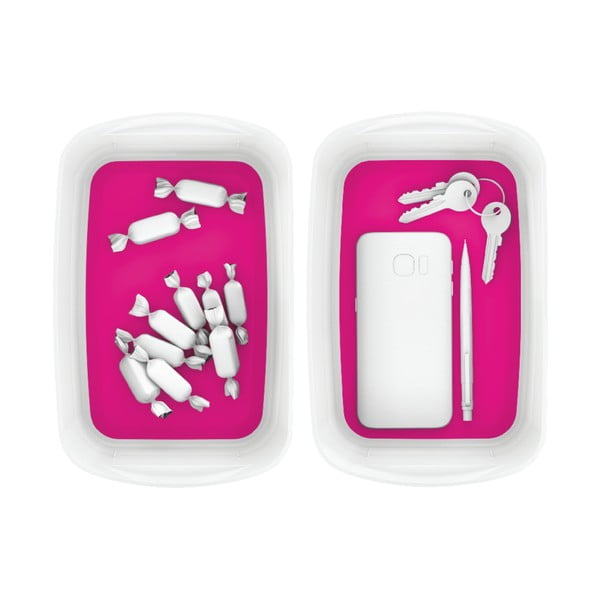 Scatola di plastica bianca e rosa MyBox - Leitz-image-2