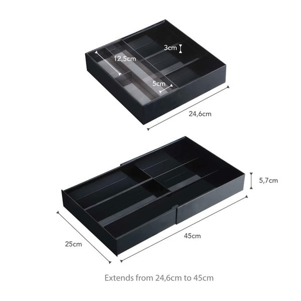 Organizzatore per cassetti in plastica Tower - YAMAZAKI-image-3