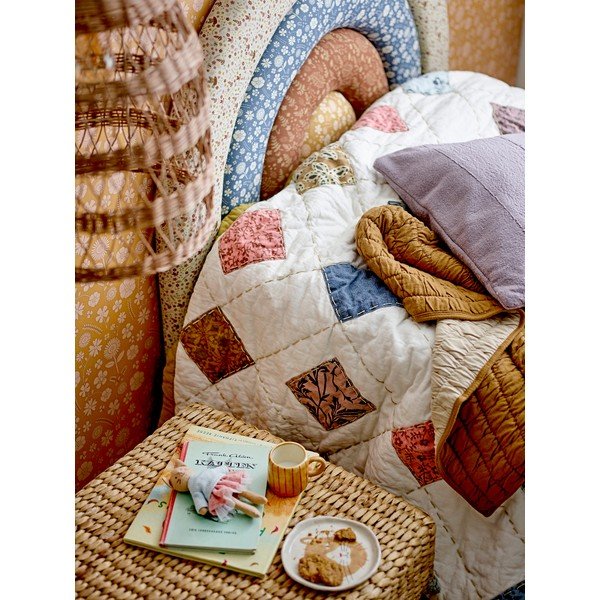 Coperta per neonato in cotone marrone 80x100 cm Baille - Bloomingville Mini-image-4