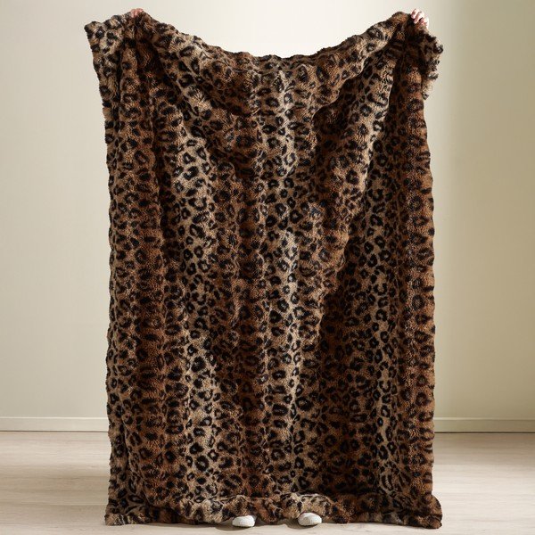 Coperta marrone 130x170 cm Animal Print – Catherine Lansfield-image-2