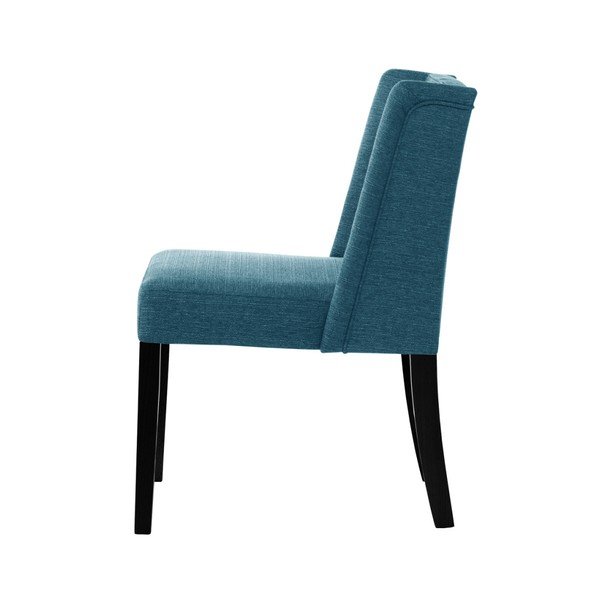 Sedia turchese con gambe in faggio nero Zeste - Ted Lapidus Maison-image-1