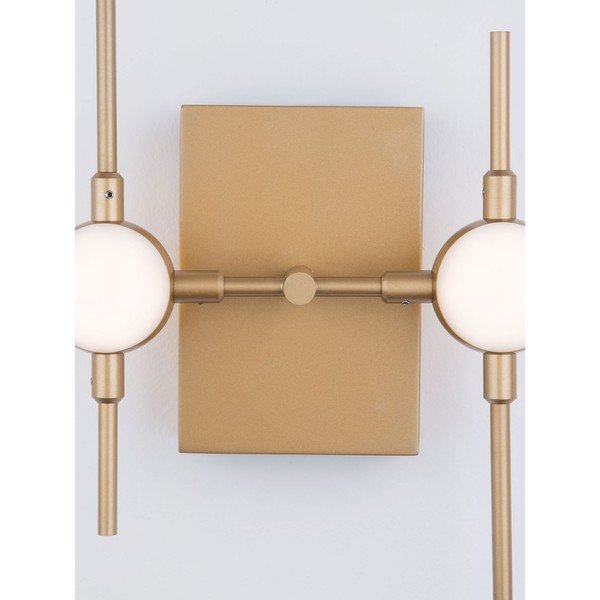 Lampada da parete LED dorata in metallo Atomo – Nova Luce-image-4