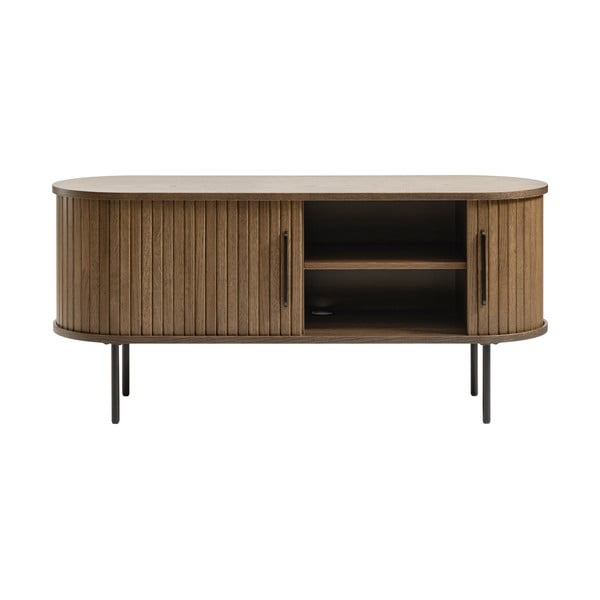 Tavolo TV marrone in rovere 120x56 cm Nola - Unique Furniture-image-4
