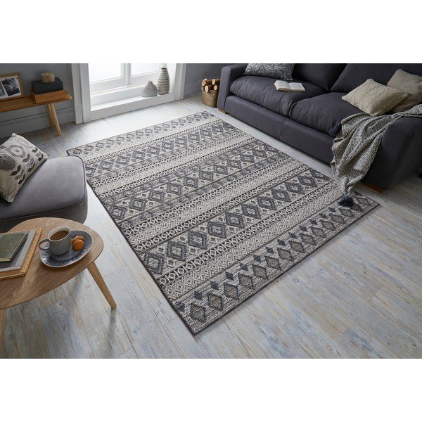 Tappeto grigio e crema , 160 x 230 cm Herne - Flair Rugs-image-4