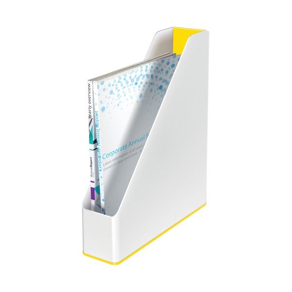 Portariviste bianco e giallo WOW - Leitz-image-2