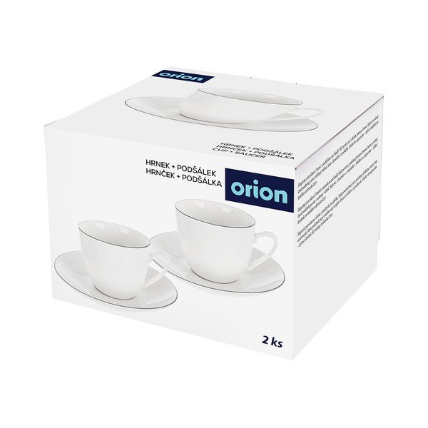 Tazzina per cappuccino bianca in porcellana 210 ml Decora – Orion-image-2