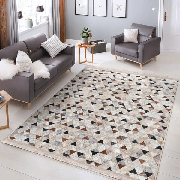 Tappeto grigio-beige 160x230 cm - Mila Home-image-4