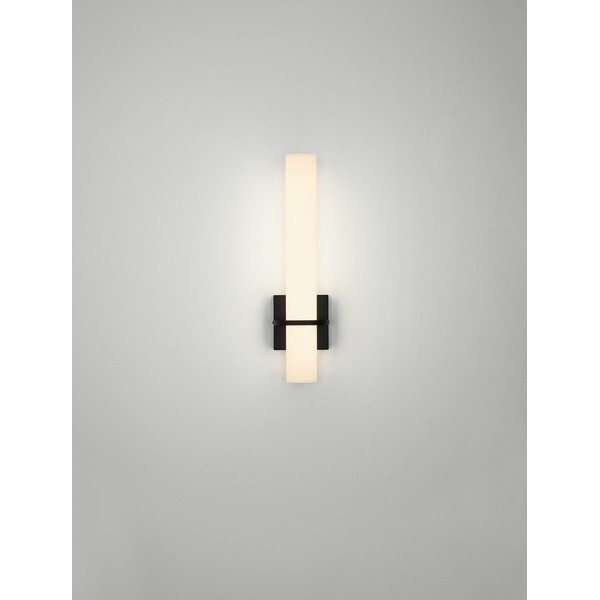 Lampada da parete LED bianca/nera opaca in acciaio Luca – Nova Luce-image-2