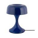 Lampada da tavolo blu in metallo (altezza totale 20 cm) Moda Retro – Leitmotiv