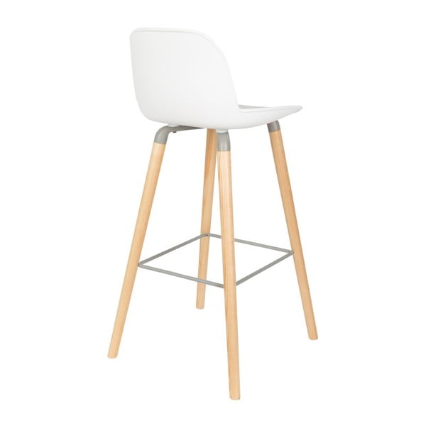 Set di 2 sgabelli da bar bianchi, altezza seduta 75 cm Albert Kuip - Zuiver-image-2