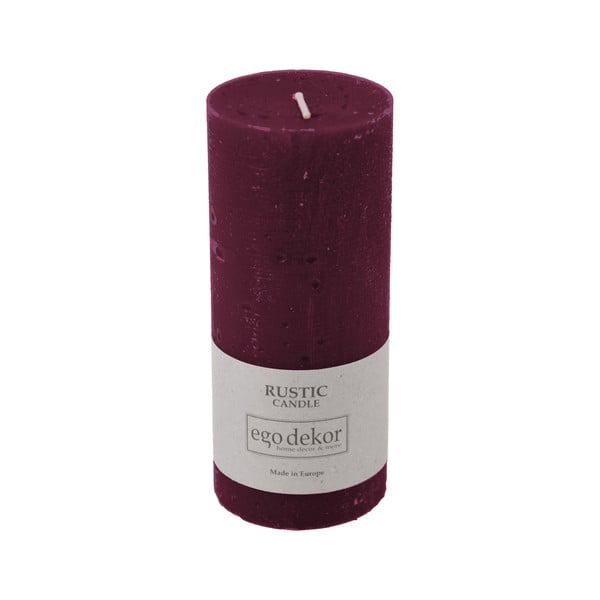 Candela rosso vino Ruggine, durata 58 h Rustic - Rustic candles by Ego dekor